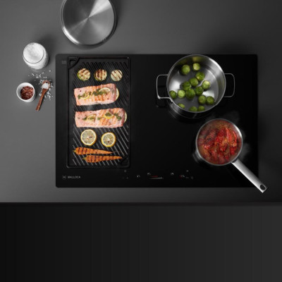 Bếp từ 4 vùng nấu Malloca MH-04I BM - Hiệu ứng Metalic Black độc đáo - Hàng Chính Hãng