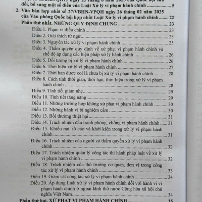 Luật Xử Lý Vi Phạm Hành Chính sửa đổi, bổ sung năm 2025 – Các Văn Bản Quy Định Chi Tiết và Biện Pháp Thi Hành (V2610T)