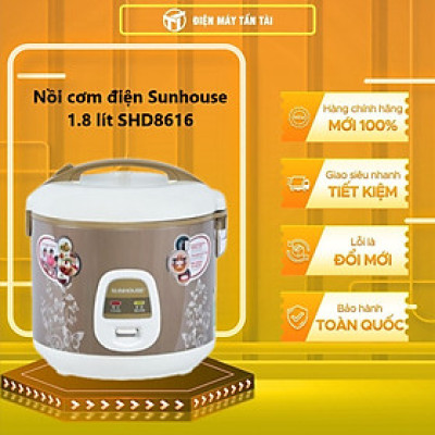 Nồi Cơm Điện Sunhouse SHD8616 (1.8L) - Hàng chính hãng