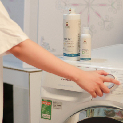 Nước giặt quần áo hữu cơ Fuwa3e an toàn cho bé chuyên giặt lụa hương cam 500ml