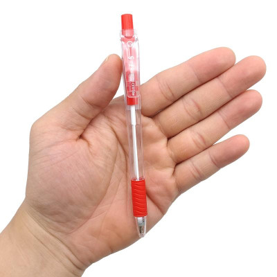 Bút Bi Bấm I-5 0.5 mm - Radius - Mực Đỏ