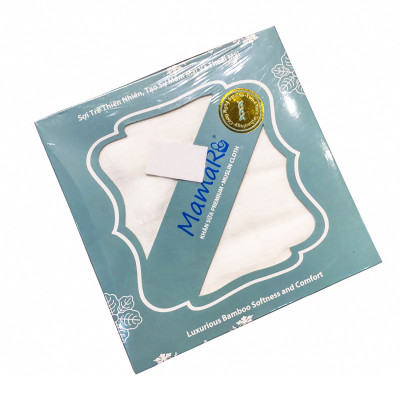 Bộ 10 cái khăn sữa vải sợi tre cho bé 25x25 Mamaru MA-KS25X25 - Diệt khuẩn, hút ẩm tốt, kháng tia UV
