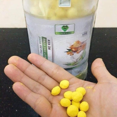 Tinh Bột Nghệ Nguyên Chất MẸ KEN -  (Loại viên mật ong rừng 500g)