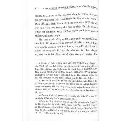 Pháp luật về chuyển nhượng, góp vốn các dự án bất động sản của doanh nghiệp kinh doanh bất động sản