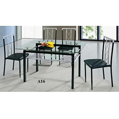 Bộ bàn ghế ăn mặt kính Juno Sofa thiết kế hiện đại 