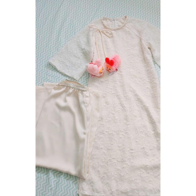 Rập giấy A0 áo dài voan 2 lớp AD45 - nguyên bộ - rập bé