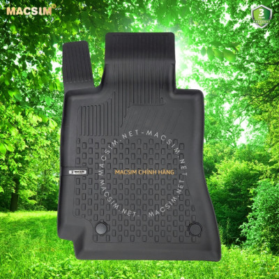 Thảm lót sàn ô tô nhựa TPE Silicon Mercedes C180/C200/C250/C300 2014-2021 (W205) Black Nhãn hiệu Macsim