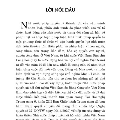 Tiếp tục xây dựng và hoàn thiện Nhà nước pháp quyền xã hội chủ nghĩa Việt Nam 