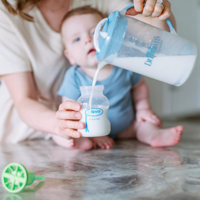 [ AC234 ] Bình Trộn Sữa Công Thức Dr. Brown’s, giúp giảm thiểu lượng không khí bị trộn lẫn vào sữa ( màu xanh )