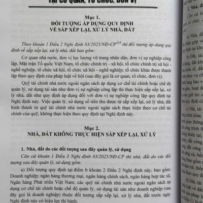Sách Hướng Dẫn Xử Lý Tài Sản Công Trong Trường Hợp Sáp Nhập, Hợp Nhất, Chia Tách, Giải Thể, Chấm Dứt Hoạt Động theo Nghị định 50/2025/NĐ-CP (V2564T)