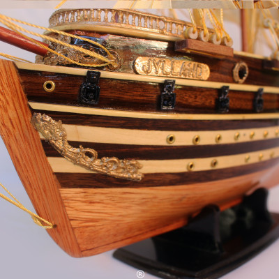 Mô hình thuyền buồm gỗ Jylland cao cấp 51cm (có video)