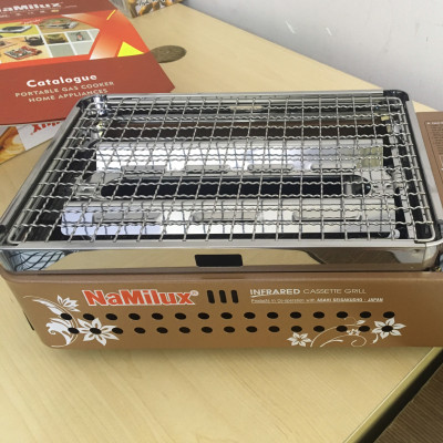 Bếp nướng ga hồng ngoại Namilux NA-24N đốt cháy ga hoàn toàn, không ám mùi ga - Hàng chính hãng