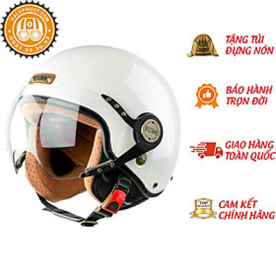 Mũ bảo hiểm 3/4 Bulldog POM đủ màu