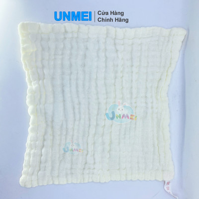 Bịch 5 Cái Khăn Sữa 6 Lớp UNMEI 30x30cm, Khăn Mềm Min 100% Cotton Nhiều Màu