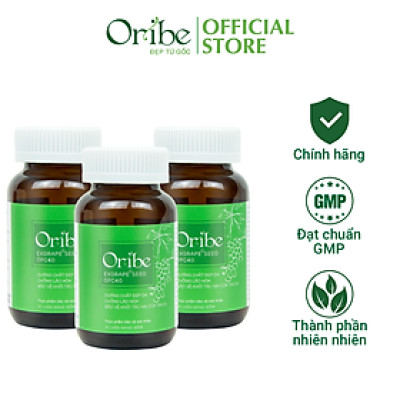 Combo 3 Viên Uống Đẹp Da Oribe Hỗ Trợ Sáng Da Mờ Thâm Nám Hộp 30 viên