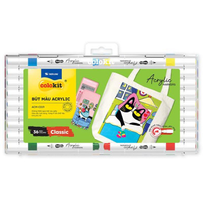 Hộp 36 Bút Màu Acrylic - Colokit ACM-C019