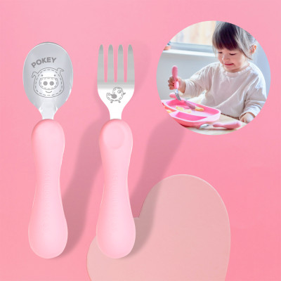 Bộ thìa nĩa ăn dặm cho bé Easy Grip Marcus & Marcus, từ 3 tuổi