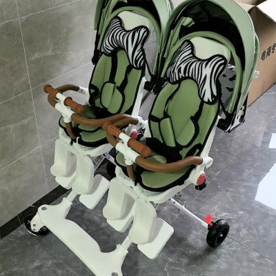 Xe đôi đẩy em bé đôi nhẹ có thể ngồi và nằm- gấp gọn khi đi du lịch ( sẵn hàng)