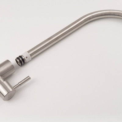 Vòi rửa chén lạnh Inox SUS 304 Eurolife EL-T017 (Trắng vàng)