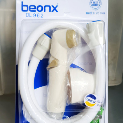 Vòi xịt vệ sinh WC bằng nhựa BEONX màu trắng, đuôi ren 21mm