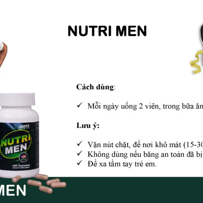Viên uống bổ sung Vitamin khoáng chất NUTRIMEN Damode lọ 100 viên