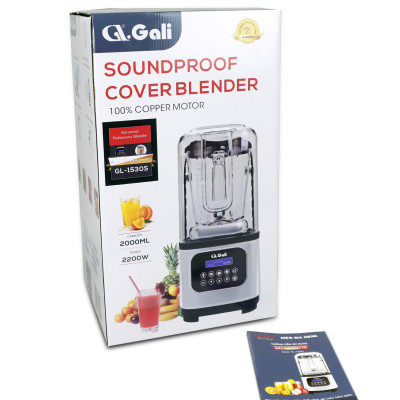 Sinh Tố Công Nghiệp Gali GL-1530S Dung tích 2 Lít, thiết kế chống ồn, Motor 100% dây đồng đảm bảo độ bền bỉ, bảng điều khiển dạng cảm ứng, lưỡi dao bằng thép không gỉ. Hàng chính hãng bảo hành 24 tháng