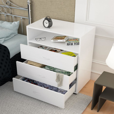 Kệ Gỗ Đầu Giường Phong Cách Hiện Đại SMLIFE Nexiso