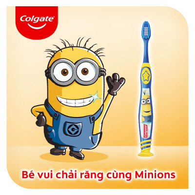 Bộ đôi bàn chải trẻ em Colgate Minion 5-9 tuổi