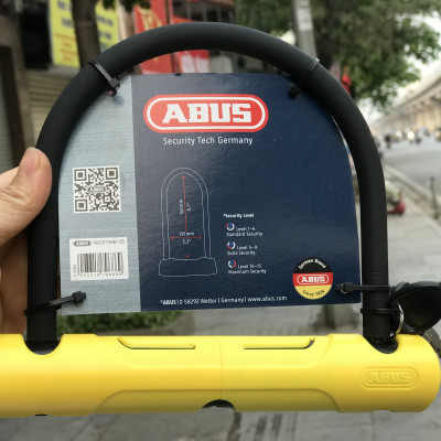 Khóa u siêu chống cắt chính hãng ABUS - CHLB Đức tặng khóa tủ cá nhân