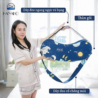 Gối ti bé chuyên dụng HANAKO giúp giảm thiểu áp lực lên tay, vai, chống đau lưng 