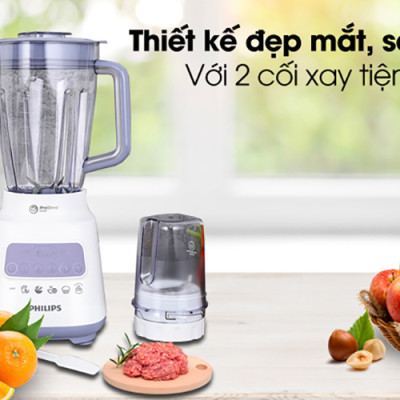Máy xay sinh tố Philips HR2221/00 (700W) - Hàng Chính Hãng