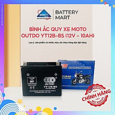 Bình ắc quy xe moto OUTDO YT12B-BS (12V - 10AH)