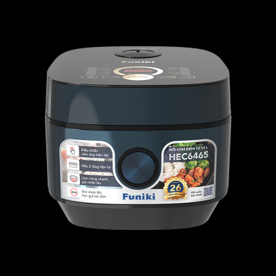 Nồi cơm điện tử 1.5 L Funiki HEC6465 - Công suất 800W - Bảo hành 26 tháng - Hàng chính hãng