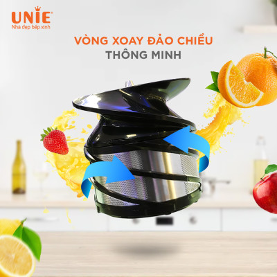 Máy Ép Chậm Unie UE-525 Tiêu Chuẩn Đức Dung Tích 600 ML Công Suất 200W - Hàng Chính Hãng