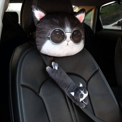 GỐI TỰA ĐẦU Hình Thú Cưng, BỌC DÂY AN TOÀN 3D Hình Chó Husky | Dễ Thương, Đáng Yêu, Ngộ Nghĩnh