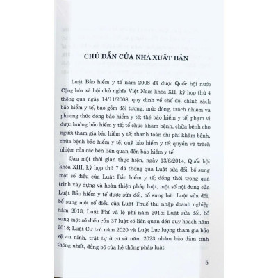 Sách - Luật Bảo Hiểm Y Tế Năm 2008 (Sửa Đổi, Bổ Sung Năm 2103, 2014, 2015, 2018, 2020, 2023) - NXB Chính Trị Quốc Gia
