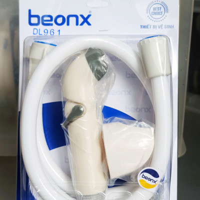 Vòi xịt vệ sinh WC bằng nhựa BEONX màu trắng, đuôi ren 21mm