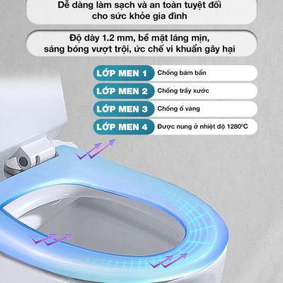 BỒN CẦU TREO TƯỜNG EUROVINTO CAO CẤP MÃ BMG1010