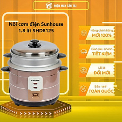 Nồi Cơm Điện Nắp Rời Sunhouse SHD8125 (1.8L) - Hàng chính hãng