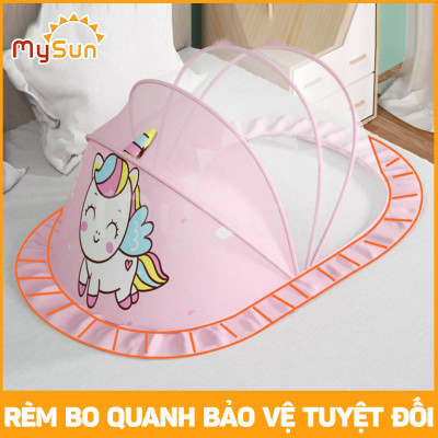 Màn mùng lưới chụp chống muỗi gấp gấp gọn thông minh che chắn cho bé sơ sinh, trẻ em ngủ MySun
