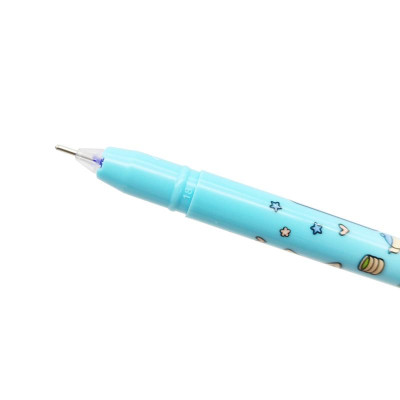 Vỉ 4 Bút Gel Xóa Được Shiba Inu 0.5 mm - Stacom VGP106E-C - Mực Xanh (Tặng Kèm 1 Bút GP106E-A)