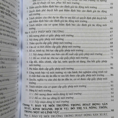 Sách Quy Định Chi Tiết Thi Hành Luật Bảo Vệ Môi Trường – Quản Lý Chất Thải và Kiểm Soát Các Chất Ô Nhiễm - V2560T