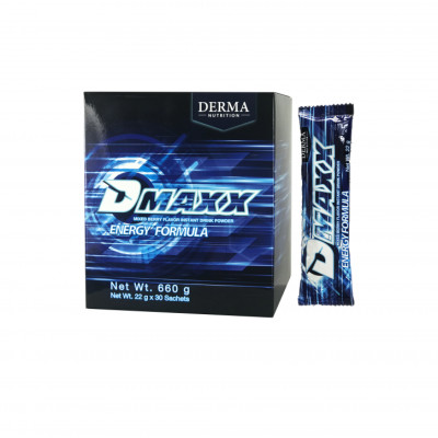 DMAXX thức uống bổ sung năng lượng có đường Damode hộp 30 gói màu xanh