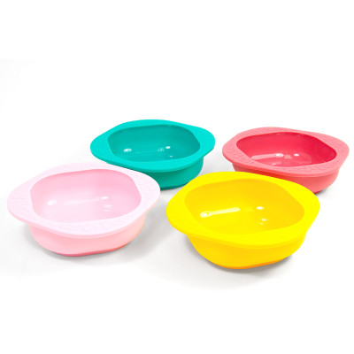 Bát ăn dặm silicon set 2 cái cho bé Marcus & Marcus