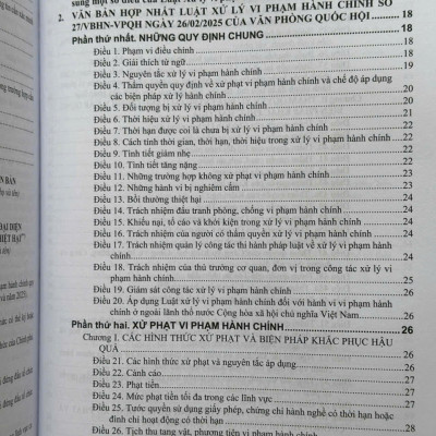 Sách Luật Xử Lý Vi Phạm Hành Chính Và Các Văn Bản Hướng Dẫn Thi Hành (V2601D)