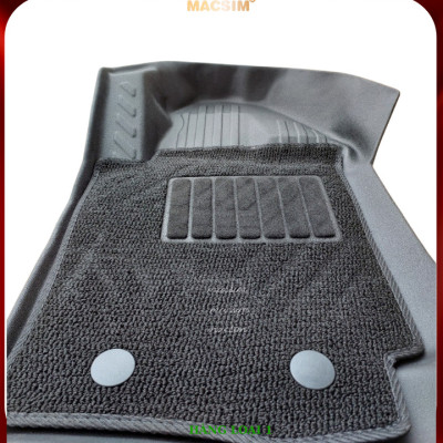 Thảm lót sàn ô tô 2 lớp cao cấp dành cho xe Ford Ranger/ Ford Raptor 2012-2021 (sd) nhãn hiệu Macsim chất liệu TPE màu đen