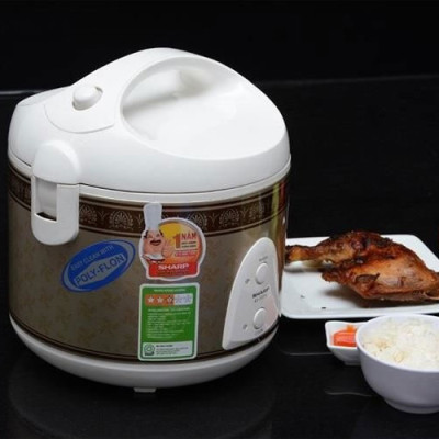 Nồi Cơm Điện Nắp Gài Sharp KS-11ETV RB (1L) - Hàng chính hãng