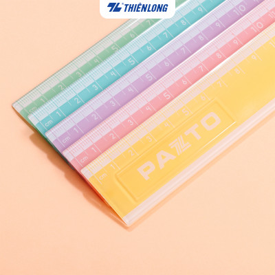 Thước nhựa thẳng màu Pastel dài 20 cm Thiên Long Pazto SR-010 - Màu ngẫu nhiên