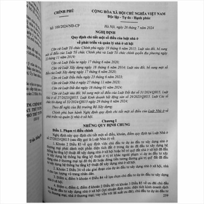 Sách Luật Nhà Ở và Các Văn Bản Quy Định Chi Tiết Thi Hành - V2469T