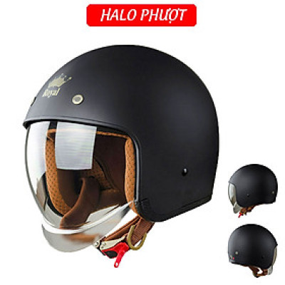 Mũ Bảo Hiểm 3/4 Royal M139 Hồng Pastel Kính Âm, Chống Bụi, Siêu Nhẹ, Chính Hãng